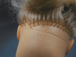 14r blonde blue dress neck